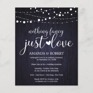 Niets Fancy Cheap Rustic Wedding Invitations