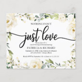 Niets Fancy Floral Cheap Weddenschap (Voorkant)