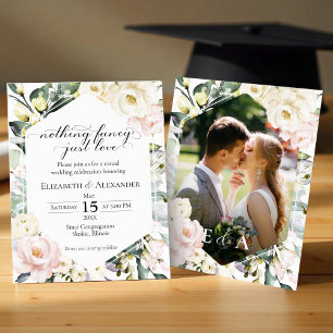 Niets fancy, gewoon houden van Boho Wedding Invita