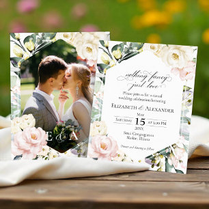 Niets fancy, gewoon houden van Boho Wedding Invita