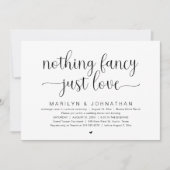 Niets Fancy, gewoon liefde, bruiloft Dancing Kaart (Voorkant)