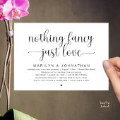 Niets Fancy, gewoon liefde, bruiloft Dancing Kaart