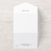 Niets Fancy gewoon Liefde Casual bruiloft All In One Uitnodiging (Buiten)