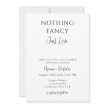 Niets Fancy, gewoon Liefde Casual bruiloft