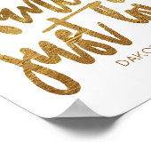 Niets Fancy gewoon liefde | Casual microhuwelijk Poster (Hoek)