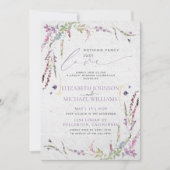 Niets Fancy gewoon Liefde Floral Casual bruiloft Kaart (Voorkant)