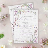 Niets Fancy gewoon Liefde Floral Casual bruiloft Kaart