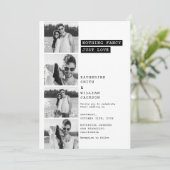 Niets Fancy gewoon Liefde Foto Booth Fun Weddensch Kaart (Staand voorkant)