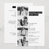 Niets Fancy gewoon Liefde Foto Booth Fun Weddensch Kaart (Voorkant / Achterkant)