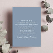 Niets Fancy Gewoon Liefde Foto Bruiloft Receptie Kaart