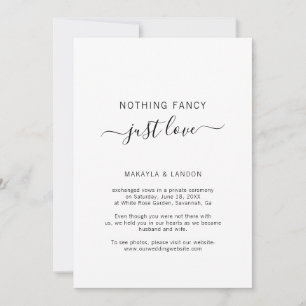 Niets Fancy gewoon Liefde Foto Weddenschap Aankondiging