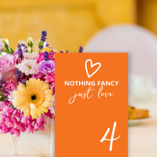 Niets Fancy Gewoon Liefde Groovy Retro 70s Bruilof Kaart