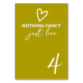 Niets Fancy Gewoon Liefde Groovy Retro 70s Bruilof Kaart (Voorkant)