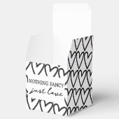 Niets Fancy Gewoon Liefde Hart Patroon Bruiloft Bedankdoosjes (Geopend)