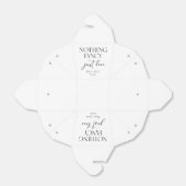 Niets Fancy gewoon liefde minimalistische Casual b Bedankdoosjes (Uitgevouwen)