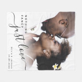 Niets Fancy gewoon Liefde Passen getrouwd Fleece Deken (Voorkant (Horizontaal))