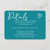 Niets Fancy Gewoon Liefde QR Code Informatiekaartje (Voorkant)