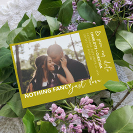 Niets Fancy gewoon liefde retro kleur Save The Date