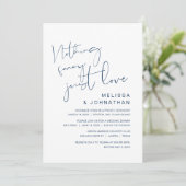 Niets Fancy, gewoon liefde, weddenschap Kaart (Staand voorkant)