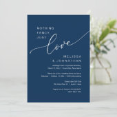 Niets Fancy, gewoon liefde, weddenschap Kaart (Staand voorkant)
