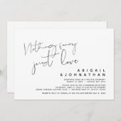 Niets Fancy, gewoon liefde, weddenschap Kaart (Voorkant / Achterkant)