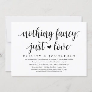 Niets Fancy, gewoon liefde, weddenschap Kaart