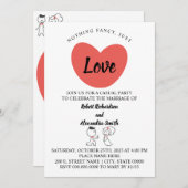 Niets Fancy, gewoon liefdesweddenschap Kaart (Voorkant / Achterkant)