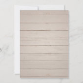 Niets Fancy, gewoon liefdesweddenschap Rustic Crea Kaart (Achterkant)