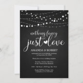 Niets Fancy gewoon Love Chalk Wedding Invitations Save The Date (Voorkant)