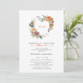 Niets Fancy gewoon Love Monogram Casual Weddenscha Kaart (Staand voorkant)