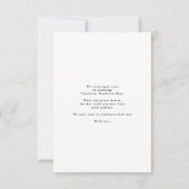 Niets Fancy gewoon Love Photo Elopement Kaart (Achterkant)