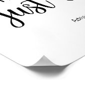 Niets Fancy gewoon Love Poster (Hoek)