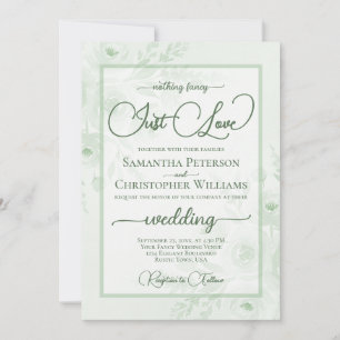 Niets fancy gewoon Love Sage Pioenrozen Boho Bruil Kaart