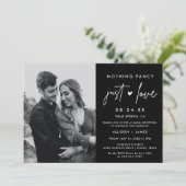 Niets Fancy gewoon van de Moderne Elopement Foto Kaart (Staand voorkant)