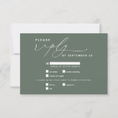 Niets Fancy gewoon van Eucalyptus Green RSVP (Achterkant)