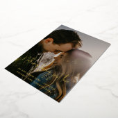 Niets Fancy gewoon van QR-fotoweddenschap sparen d Folie Uitnodiging (Gedraaid)