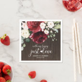 Niets Fancy gewoon van Rustic Wood Floral Servet (Insitu)