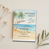Niets Fancy, gewoon van strand en palmbomen houden Save The Date