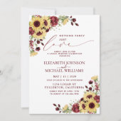 Niets Fancy gewoon van Sunflower Burgundy Foto Kaart (Voorkant)