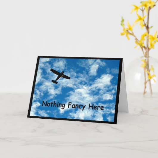 Niets Fancy hier alleen maar een Plane Afstuderen Kaart (Gele Bloem)