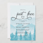 Niets Fancy, hou van een winterbruiloft Kaart (Voorkant)