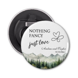 Niets Fancy Hou Van Elegante Huwelijksgunst Button Flesopener