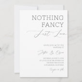 Niets Fancy is gewoon liefde minimalistische scrip Kaart (Voorkant)