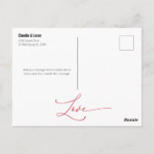 Niets Fancy Liefde Dank je wel Briefkaart (Achterkant)