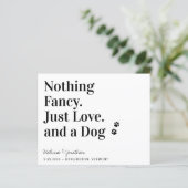 Niets Fancy Liefde Dog bewaart de Datum QR Code (Staand voorkant)