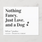 Niets Fancy Liefde Dog bewaart de Datum QR Code (Voorkant)