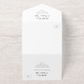 Niets Fancy Liefde Weddenschap All In One Uitnodiging (Buiten)