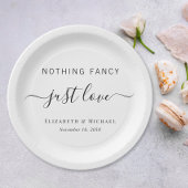 Niets Fancy Liefde Weddenschap Papieren Bordje