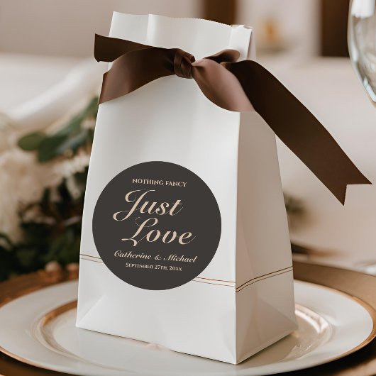 Niets Fancy Liefde Weddenschap Ronde Sticker