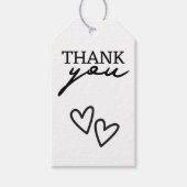 Niets Fancy, maar liefdesminimalistisch huwelijk Cadeaulabel (Voorkant)